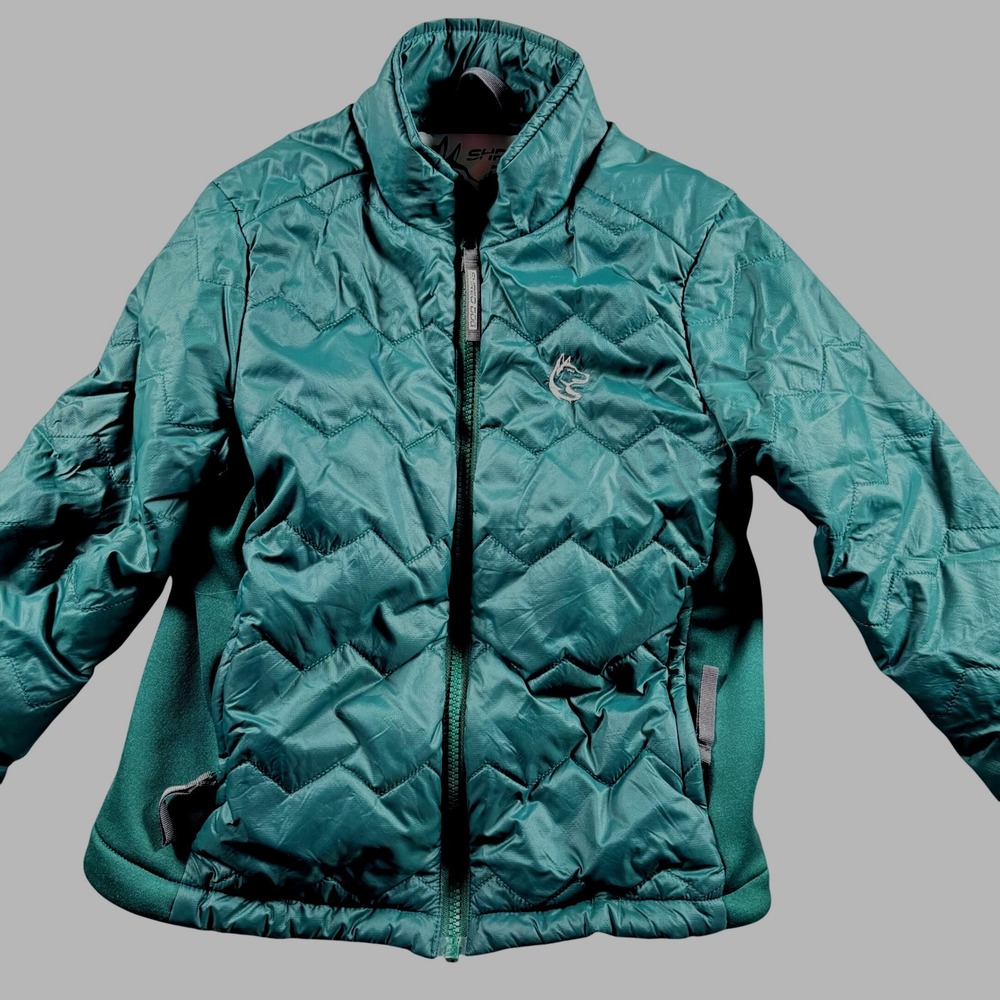Shred Dog Kids Green 3M Thinsulate Insulated Puffer Jacket Sz‎ 6 Water Resistant